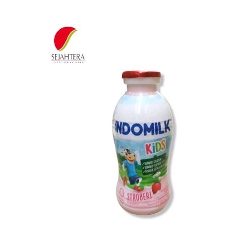 

indomilk cair strawberry 190ml