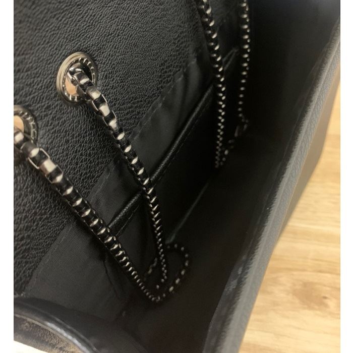 BJ21909 - BLACK/KHAKI - TAS SLEMPANG TALI RANTAI WANITA FASHION KOREA CHINA IMPORT MODIS ELEGAN TERMURAH TERLARIS TERBARU BAGSTORE JAKARTA TAS BATAM JTF1909