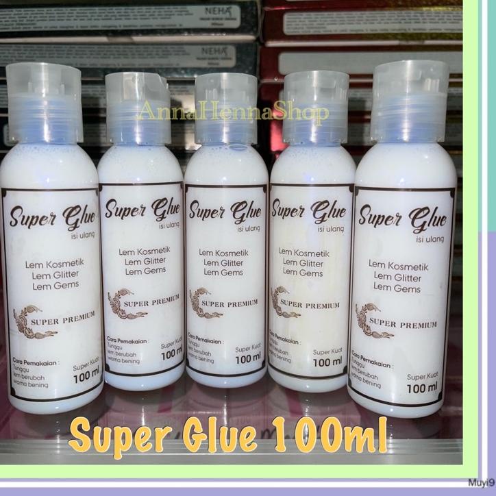 

↠ Isi 100ml lem isi ulang | Lem Henna | lem kulit super premium woterproff ヂ