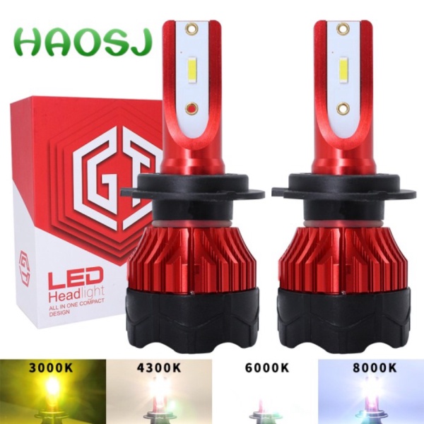 

Dijual Lampu Mobil LED ZES Headlight 12000LM 55W 6000K H4 12V 2 PCS -K5 - Red Murah