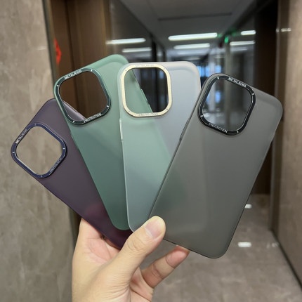 IPHONE Hard case Tahan matte Dan Jatuh Bahan metal premium Untuk Iphone14 13 12 Pro Max Dengan Perlindungan Lensa ferrule 14 Pro Max case