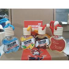 Pengharum Mobil Banyak Varian Wangi/Parfum Botol Kaca Aroma Kopi Lemon Ocean Fresh Orange - Zerone J