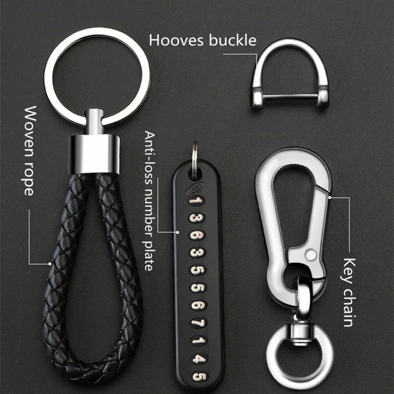 Gantungan Kunci Mobil Dan Motor Anti Hilang Plat Nomor Tali Car Keychein Seat