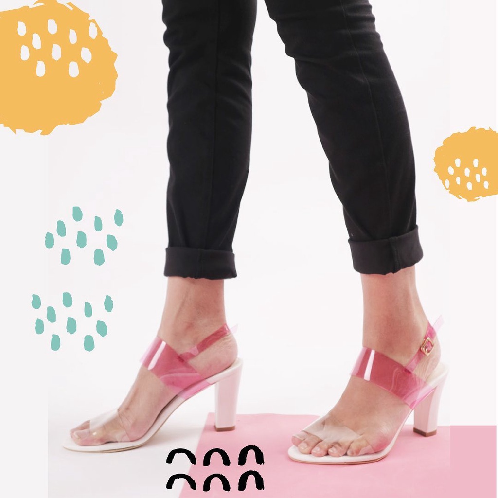 HELLO NUKU VEGAS PINK 37 NEW BARU/ SEPATU HEELS/ HEELS WANITA/ PRELOVED