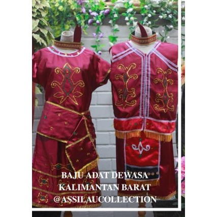 Jual Baju Adat Kalimantan Barat Pakaian Adat Kalbar Baju Adat Kalbar