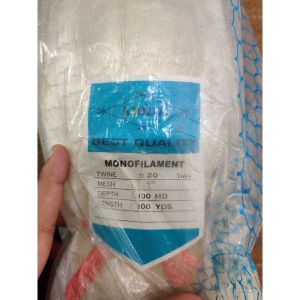 Jaring Senar 020 1 inch 100x100yard YOKO - Cap ARIDA