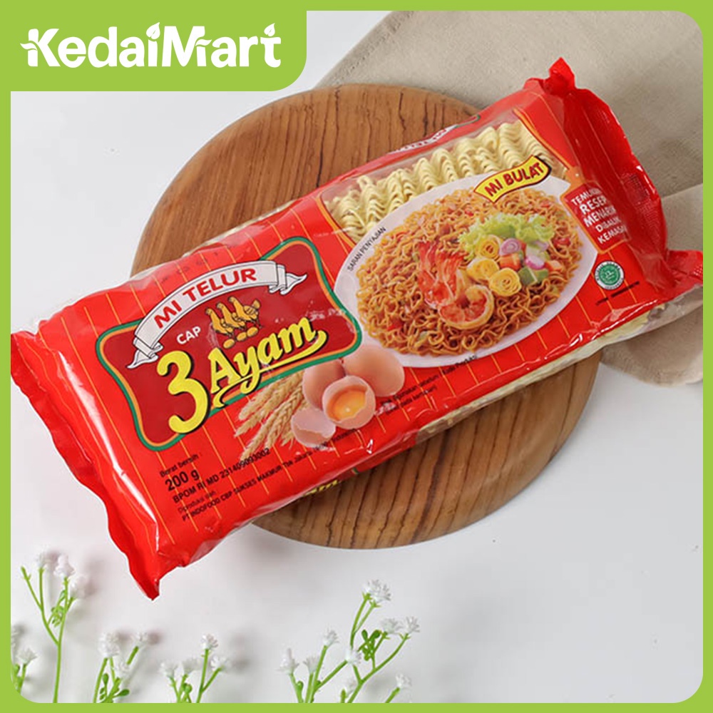 

Mie Telur Cap 3 Ayam Merah 200 Gram