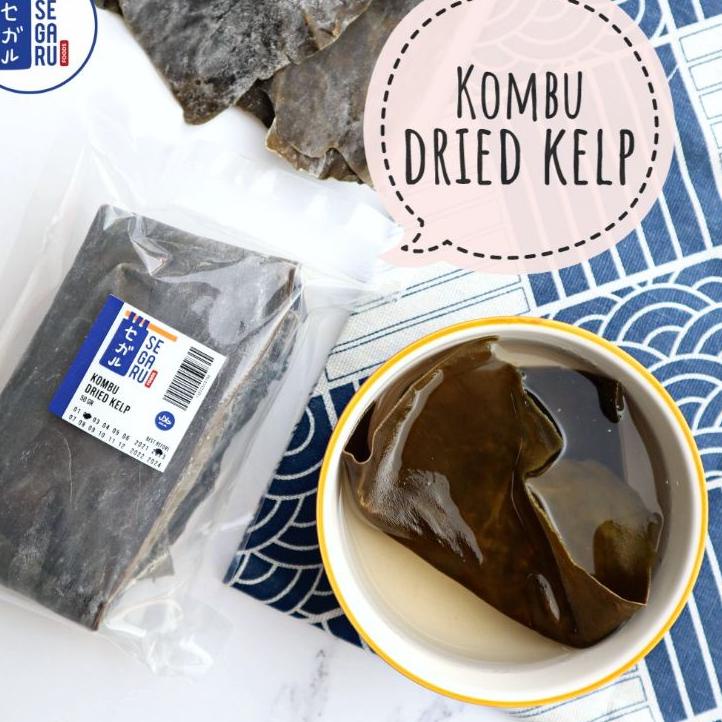 

[KODE PRODUK ZMBO73594] Kombu / Konbu / Dried Kelp Dashi / Rumput Laut Kering 50 gr