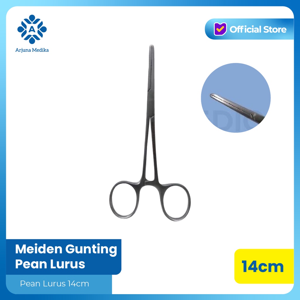 MEIDEN Pean Lurus 14 cm | Gunting Medis Stainless