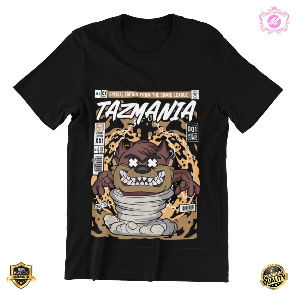 KAOS DISTRO TAZMANIA CARTOON ATASAN PRIA WANITA