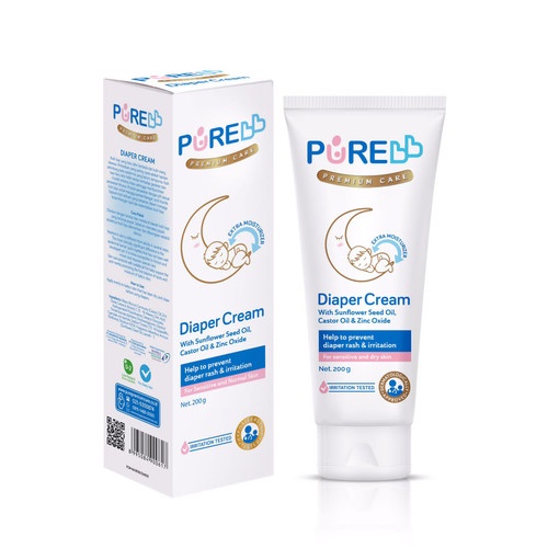 PURE BABY Diaper Cream 100gr | PUREBB Diaper Cream 100gr | PURE DIAPER RASH CREAM 50gr