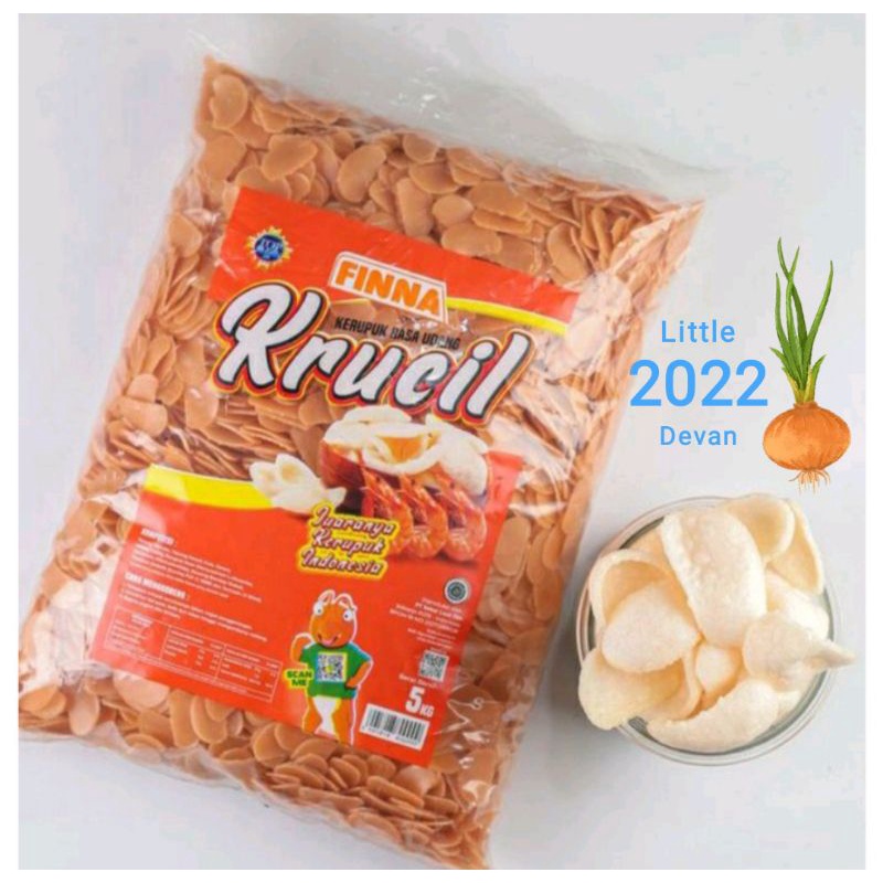 kerupuk finna krucil udang bawang 250 gr