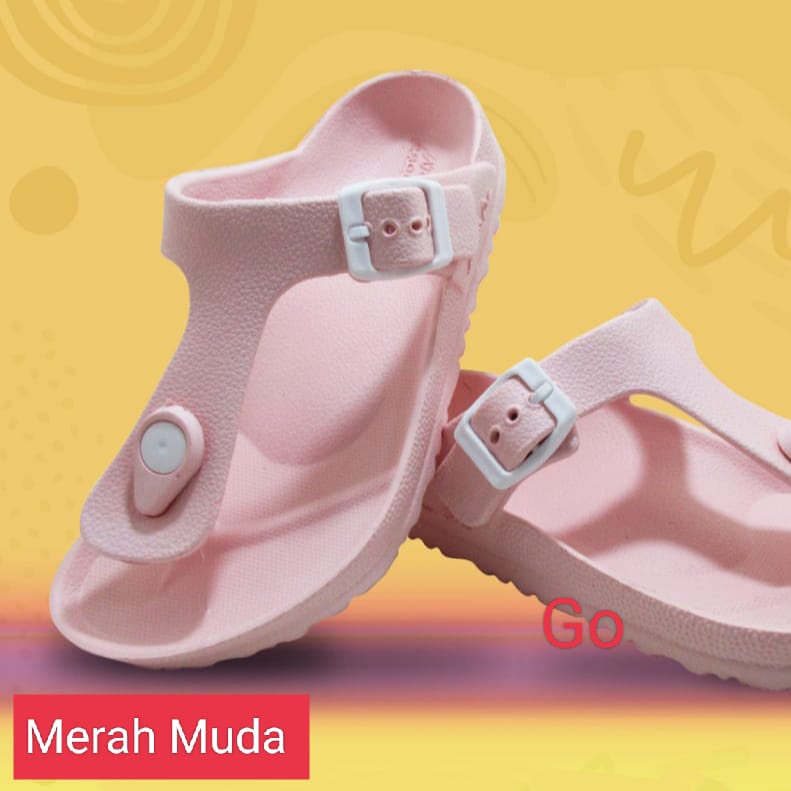 gof NEW ERA TG 49052 Sandal SZ 32-36 Jepit Anak PEREMPUAN Tanggung Sendal Japit Karet Anti Slip Original