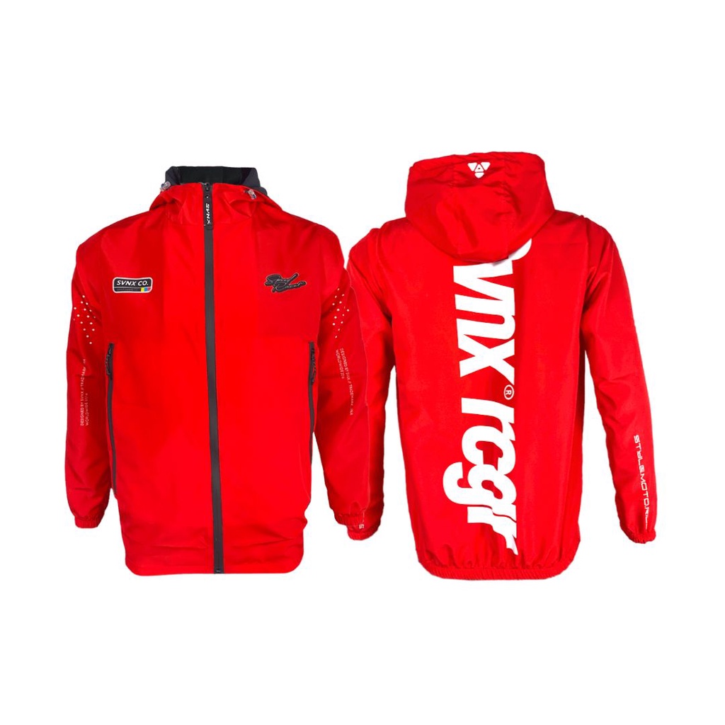 SVNX Windbreaker Jacket / Jaket Outdoor Waterproof / Jaket SVNX BAST Series RED / Jaket Waterproof