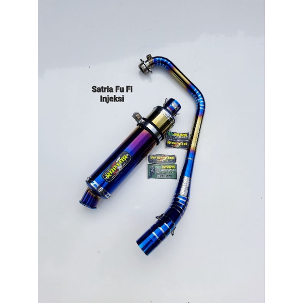 Knalpot Racing Bluemoon Original Raptor untuk Satria Fu Fi Injeksi