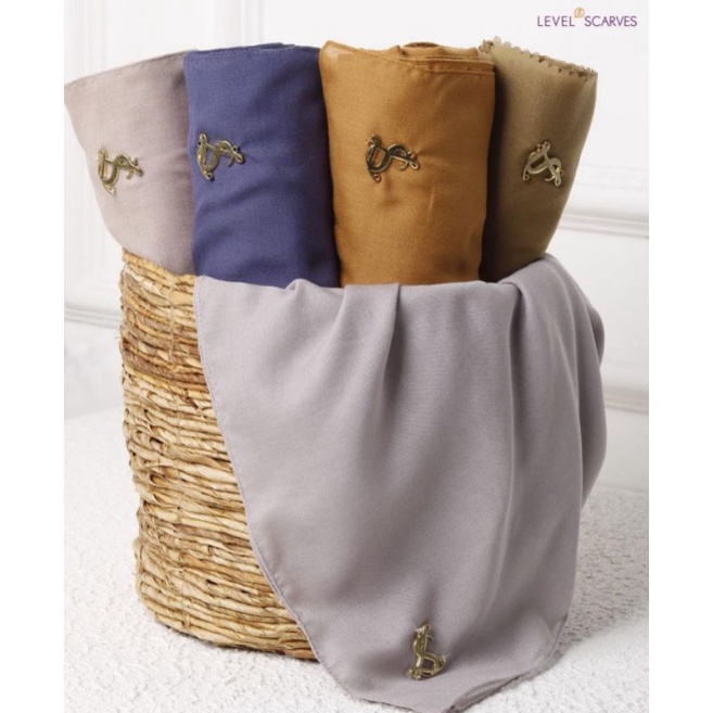 Kerudung levelup/level scarves polos