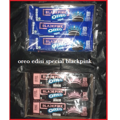 Biskuit Oreo Blackpink black Hitam dan ori limited edition box isi 12 pack