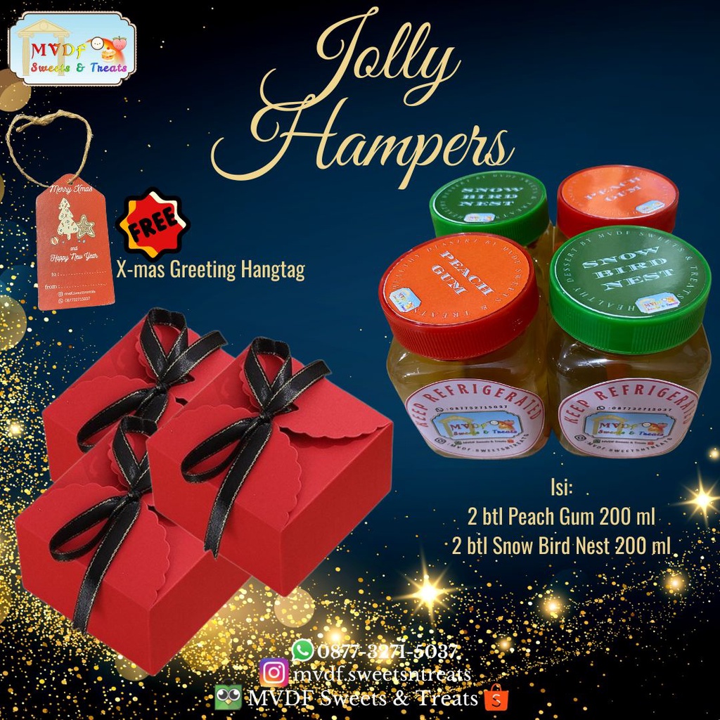 

Jolly Christmas Hampers - Parcel Natal Jakarta Murah - Dessert Sehat