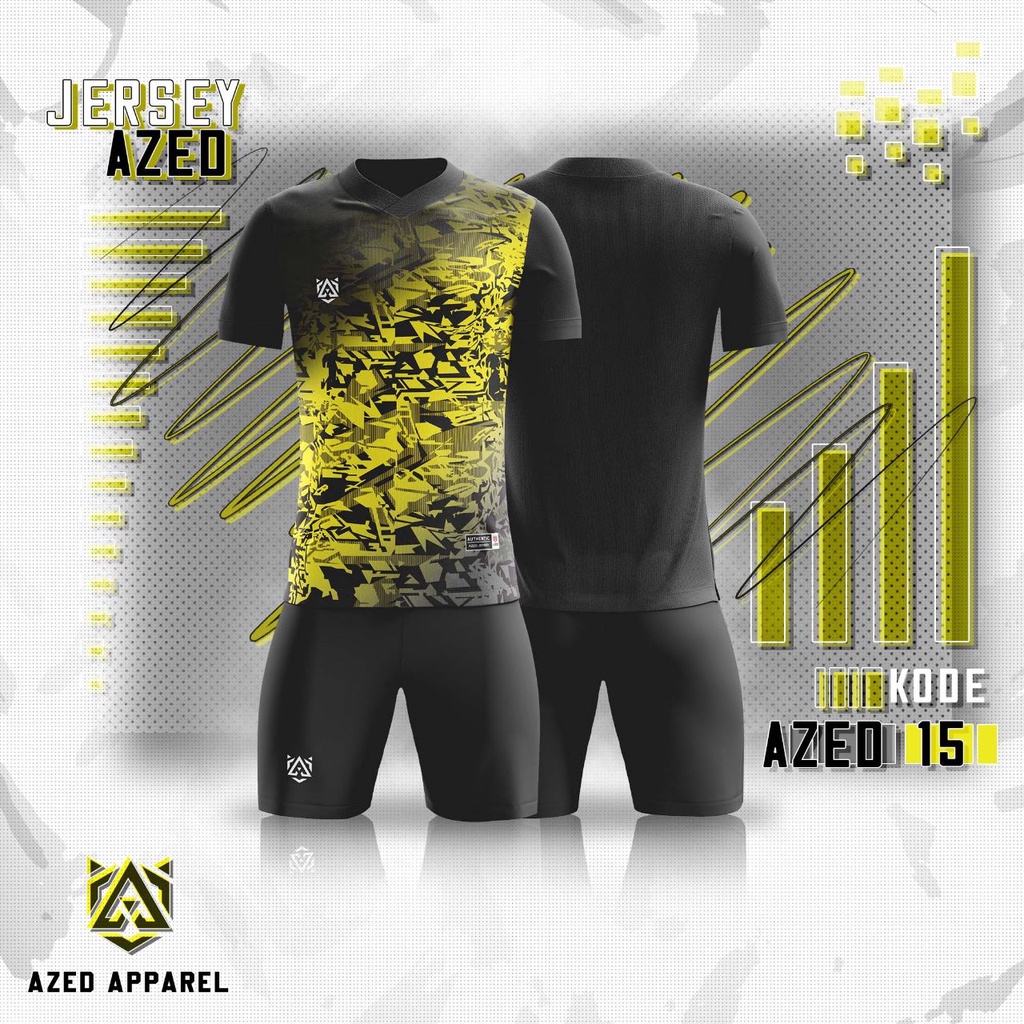 [JERSEY ORI] KAOS SETELAN JERSEY PRINTING ORIGINAL AZED - OLAHRAGA BAJU FUTSAL/ VOLLY