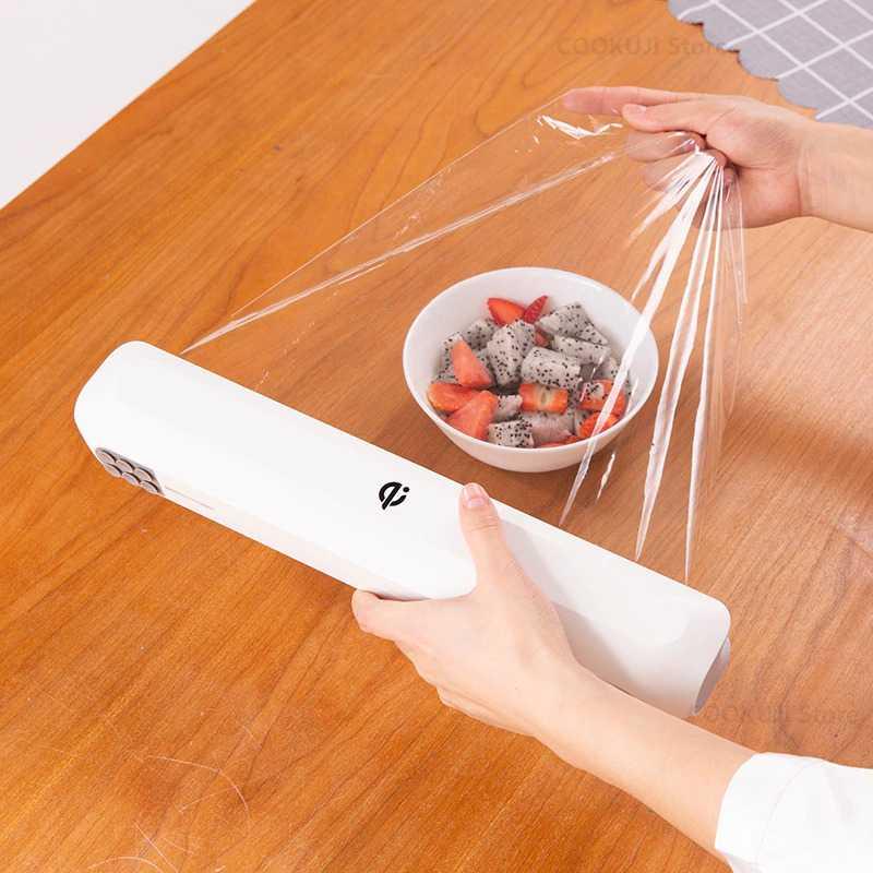 Alat Pembungkus Plastik Makanan Cling Wrap Cutter - A1