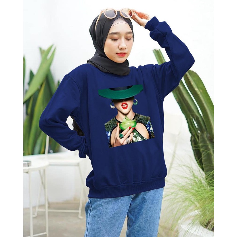 Kaos Lengan Panjang DTF  CEWEK GELAS / Kaos Sweatshirt / Atasan Wanita / Atasan Wanita Lengan Panjang