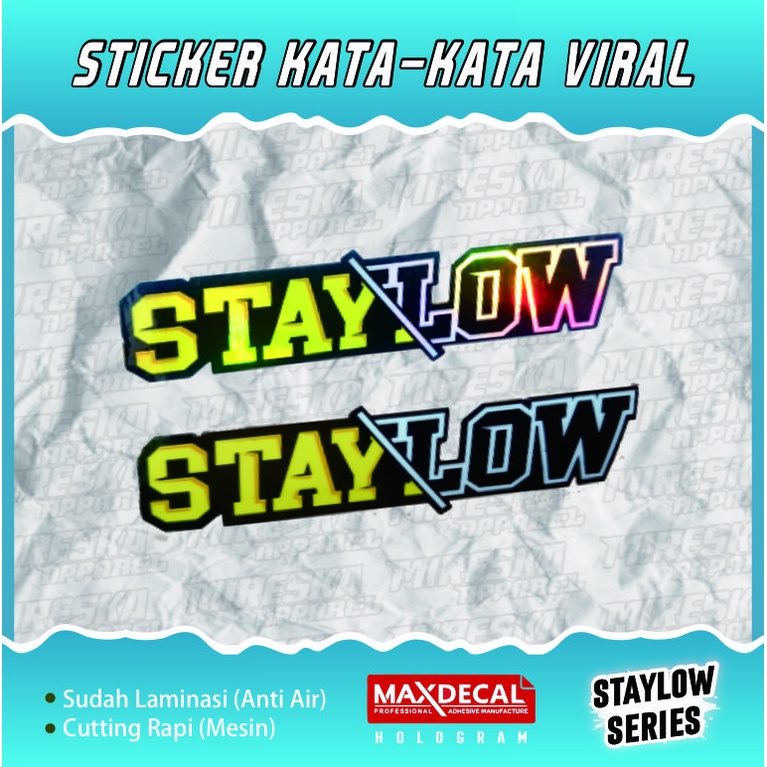 

TERLARIS!!! STICKER STAYLOW ESTETIK VIRAL | STIKER HELM MOTOR CUTTING VIRAL HOLOGRAM | KATA-KATA | STICKER RACING | STICKER PACK | STICKER BRAND | STIKER | SOUNDBALAPBLITAR | f2_design | sidacreative | rizkigalery15 | SANDRACE