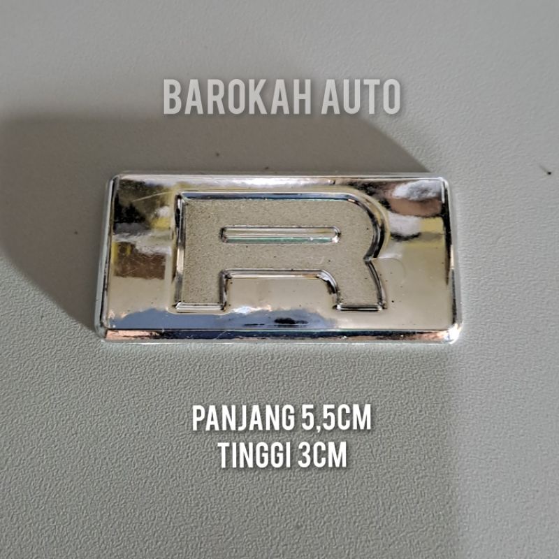 emblem logo R untuk mobil daihatsu xenia new