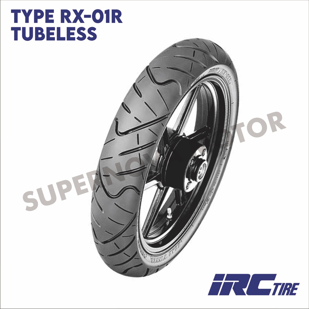 BAN LUAR IRC TUBELESS 90/80-17 RX-01R BAN MOTOR RING 17 IRC TUBELESS