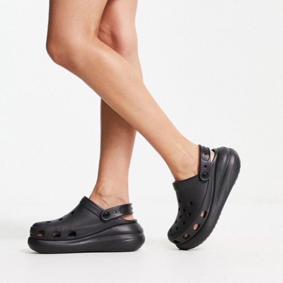Sandal Wanita Slip On Baim Fuji Polos Viral Jibbitz Sandal CROCS Cewek Sandal Cewek Selop Wedges Platform Phylon Stiker 3D Warna
