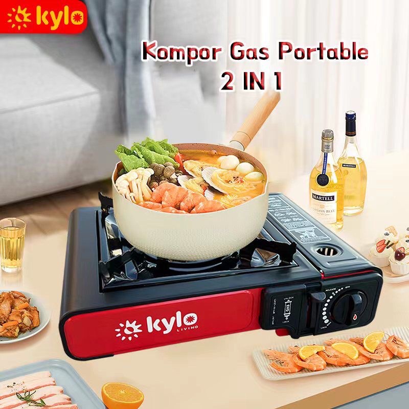 KOMPOR PORTABLE Kompor Gas Portable Kompor Portabel 2in1 Kompor Gas