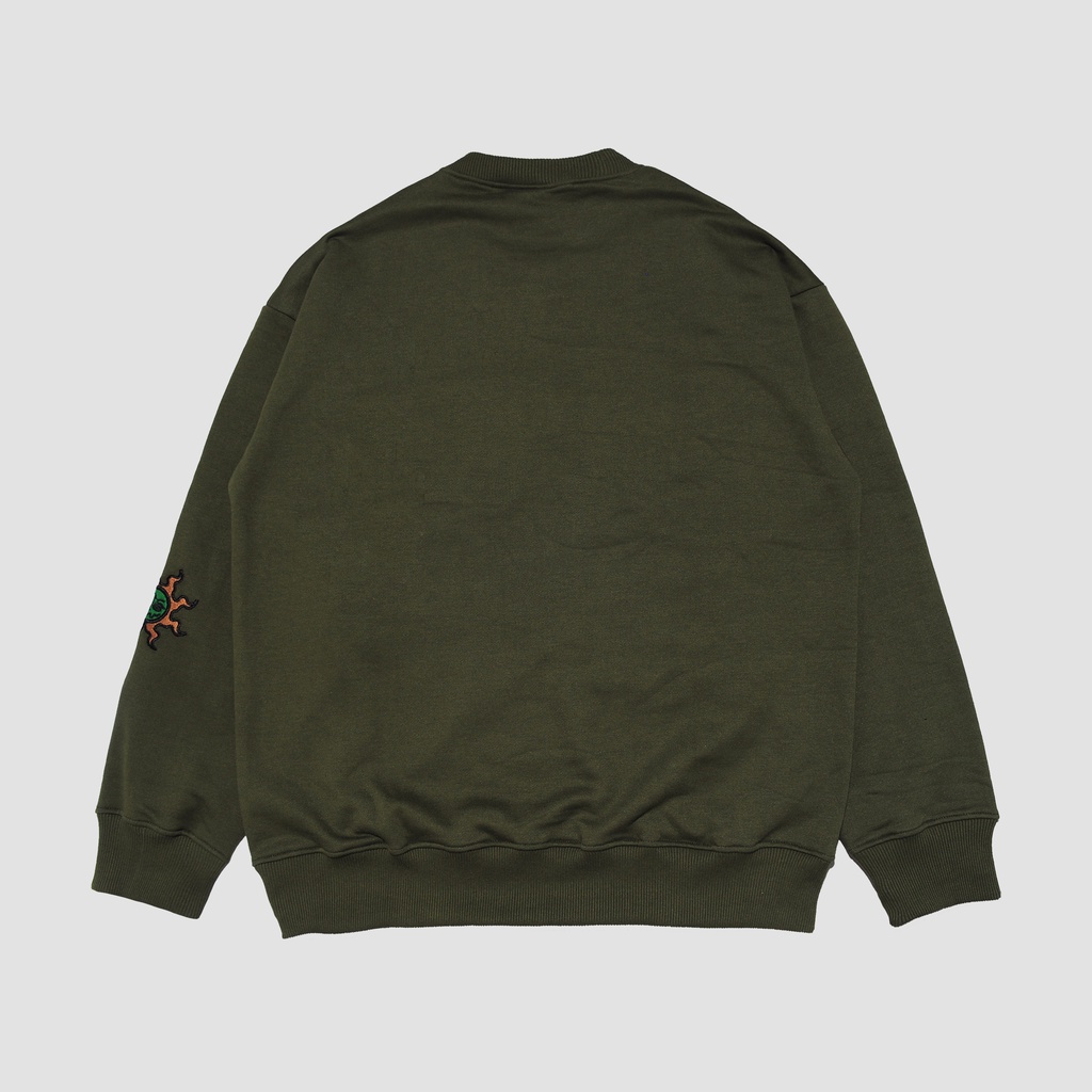 EVILSPIRIT CREWNECK - CALDERIOUS GREEN ARMY UNISEX