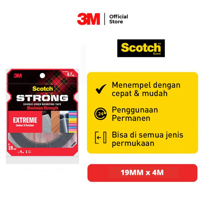 

Scotch 3M Perekat Isolasi Extreme Mounting Tape 414-M19 19 MM X 4 M