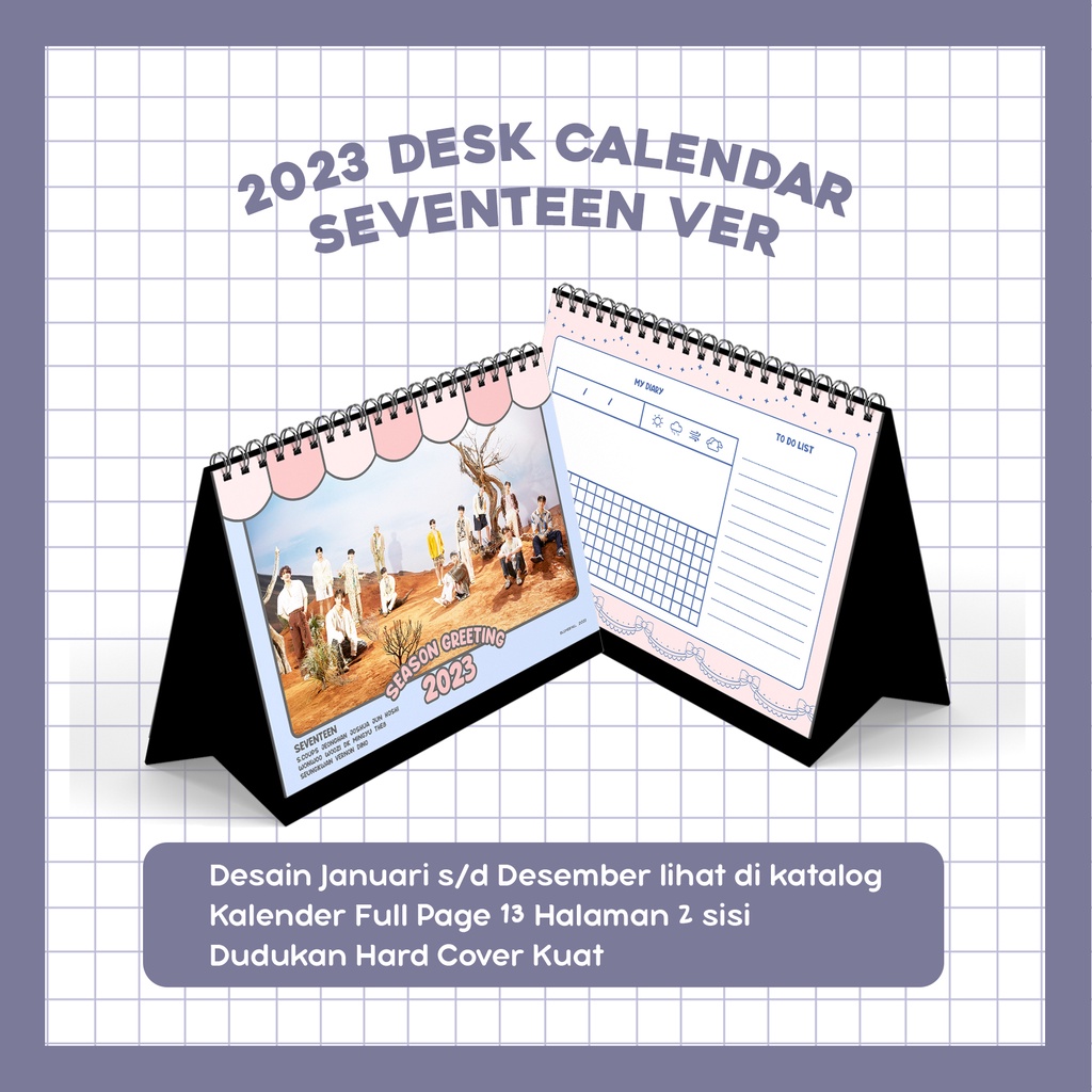 Jual Kalender Seventeen 2023 I Kpop Desk Calendar Seventeen Season