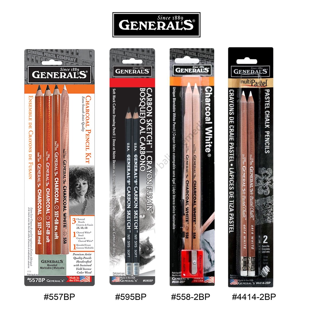 General’s Pencils Set  - (#557B), (#595BP), (#558-2BP) &amp; (#4414-2BP)