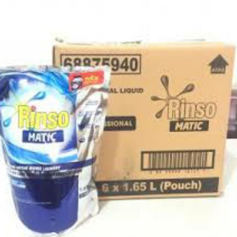 ♝ 1Dus Rinso Matic Cair 1,65L isi 6pc / Rinso Cair 1,65L / Rinso Matic Cair 1,65 Liter / 1Dus Rinso 