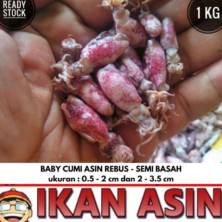 

[BAYAR DITEMPAT] BABY CUMI ASIN SEMI BASAH 1 kg