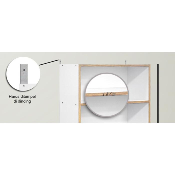 Offo Living Furniture - Rak Buku 4 Rak BC-4T-SP-WHT