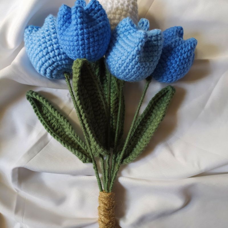 bunga tulip rajut/ crochet tulip flower