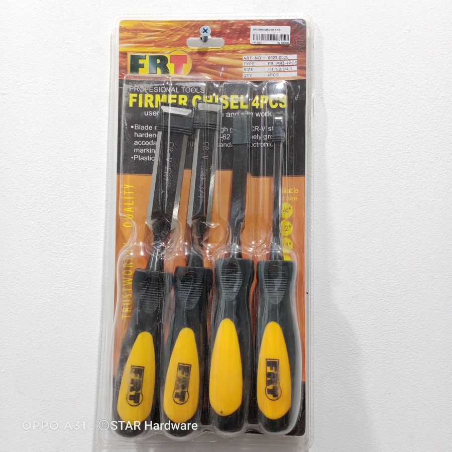 FRT Tatah Pahat Kayu Set 4 Pcs