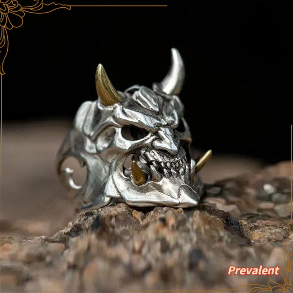 Preva Prajna Cincin Pria Halloween Biker Warrior Gothic Vintage