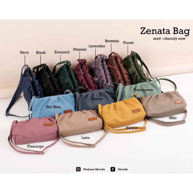 TAS SELEMPANG ZENATA ORIGINAL BY NIRMALA - PUSAT TAS SIDOARJO