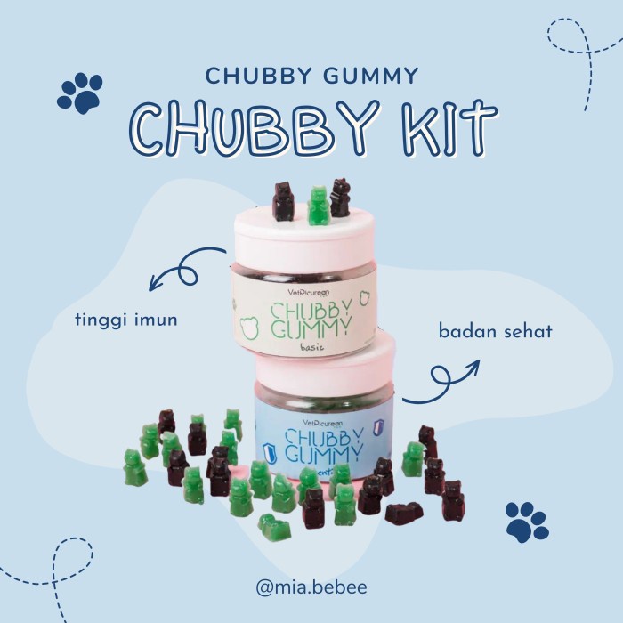 VETPICUREAN CHUBBY GUMMY BUNDLE - VITAMIN ANJING KUCING
