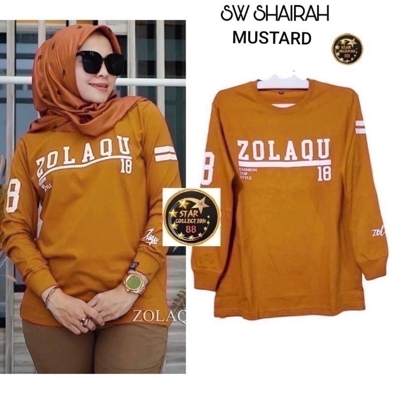 ATASAN BAJU SHAIRAH/KAOS ATASAN WANITA LENGAN PANJANG/MODEL TERBARU/TERMURAH/HARGA PROMOSI/BAJU ATASAN WANITA LENGAN PANJANG (GOOD QUALITY)