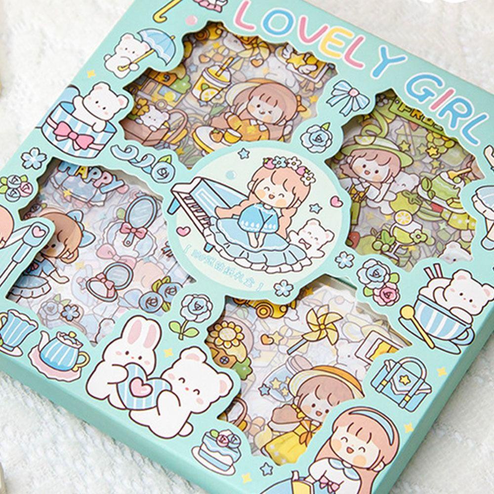 Populer 100lembar/set Stiker High Quality Tangan Akun Laptop Dekorasi Scrapbooking