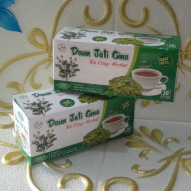 

LANGSING ALAMI Teh Celup Daun Jati Cina Herbal Alami PELUNTUR Lemak/Teh