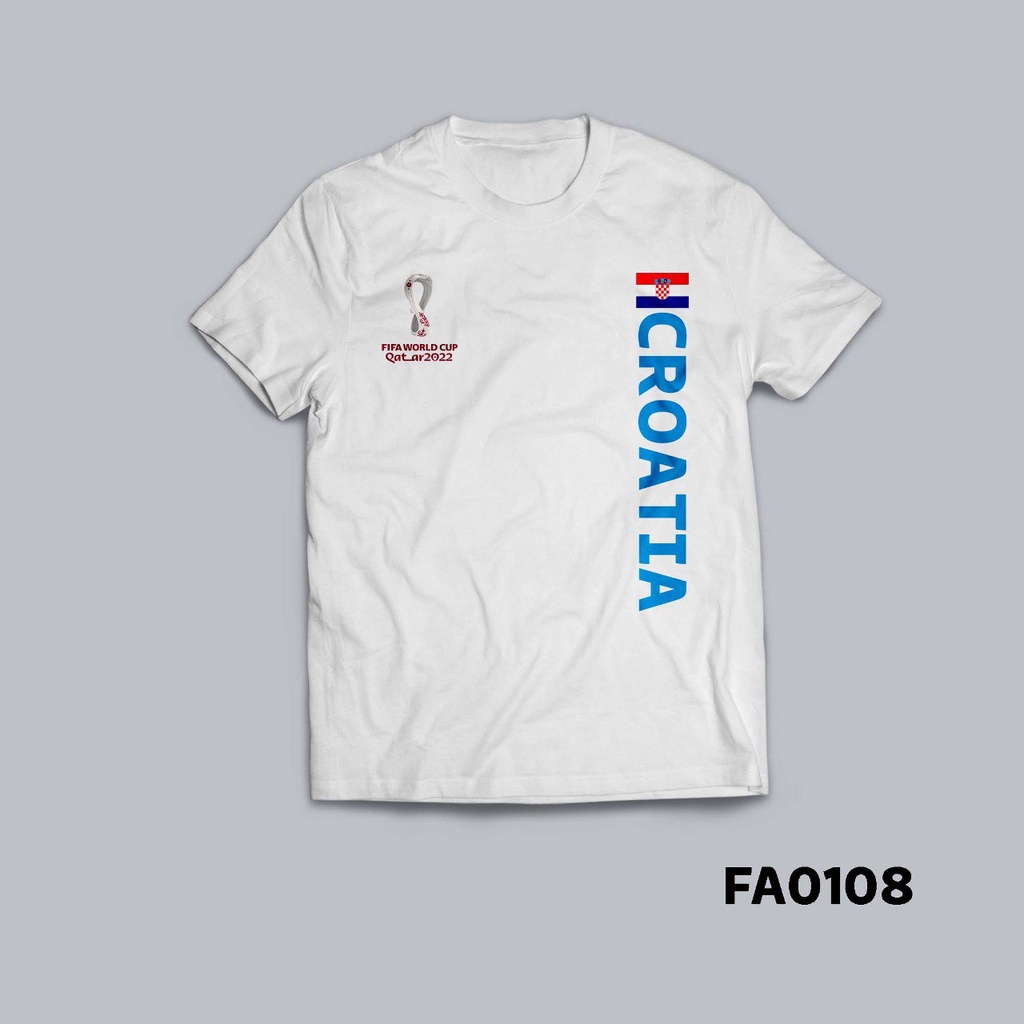Kaos Atasan Sepakbola - Timnas Kroasia World Cup - Piala Dunia - FA0108 - DST