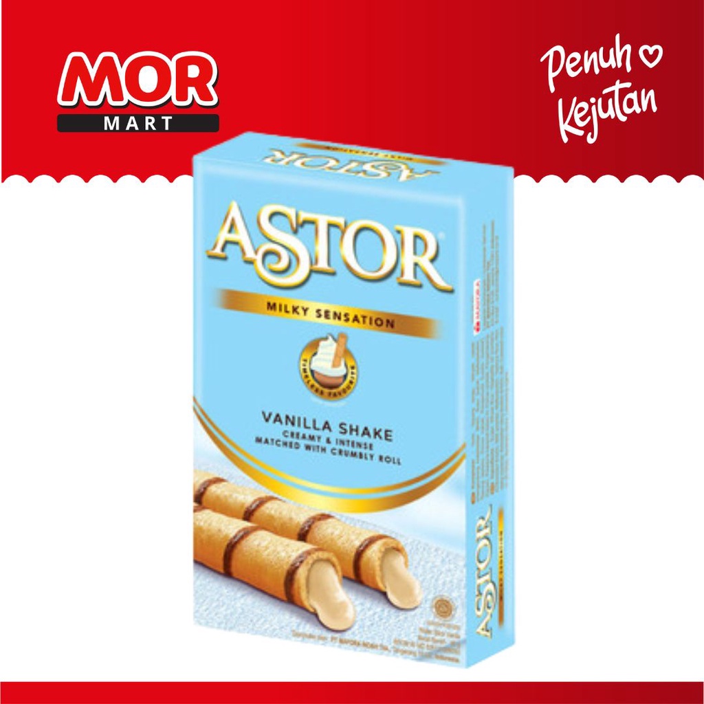 

ASTOR Vanilla Shake Milky Sensation Box Wafer Stik 40 gr