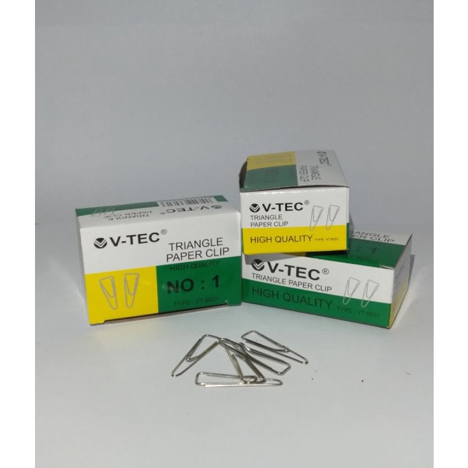 

Paper clip Trigonal/ Penjepit Kertas Segitiga No. 1 (pack)