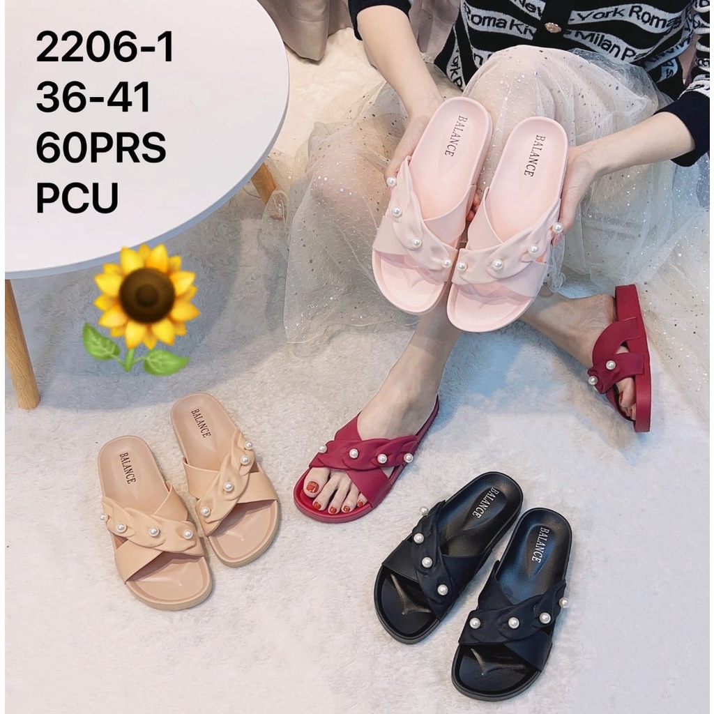 Sandal Karet Jelly Wedges Wanita Import Model Fashion KoreaTerbaru Original Kekinian by AGUNG STYLE Balance 2206-1