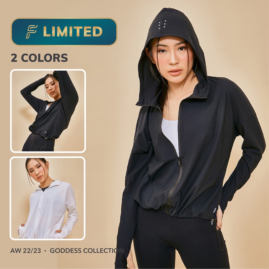 Forge Activewear - Athena Jaket Olahraga Wanita Lightweight - Baju Olah Raga Jacket Zipper Hoodie Gy